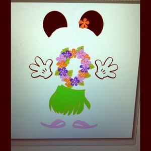 Minnie Mouse Proof vinyl on magnets.