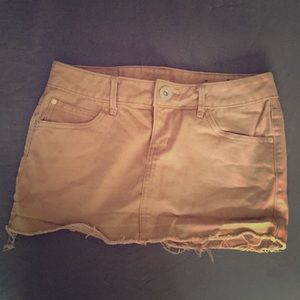Tan Denim Guess Skirt