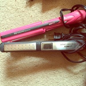Two straighteners one Conair and one revlon