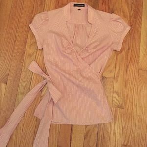 Express Dressy Wrap Shirt