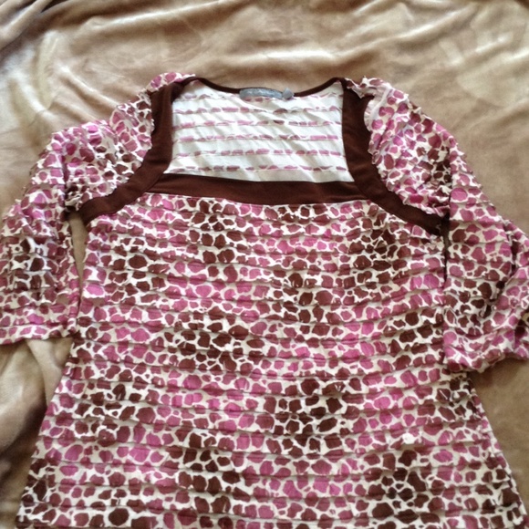 NY collection ruffled top.