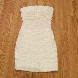 White form fitting dress