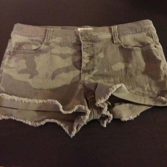 !!!!SOLD!!!! Denim Camo Shorts