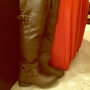 Wide calf extra tall over knee riding boots NWT
