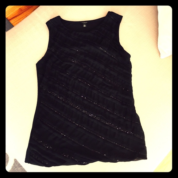 Blk sparkle tank