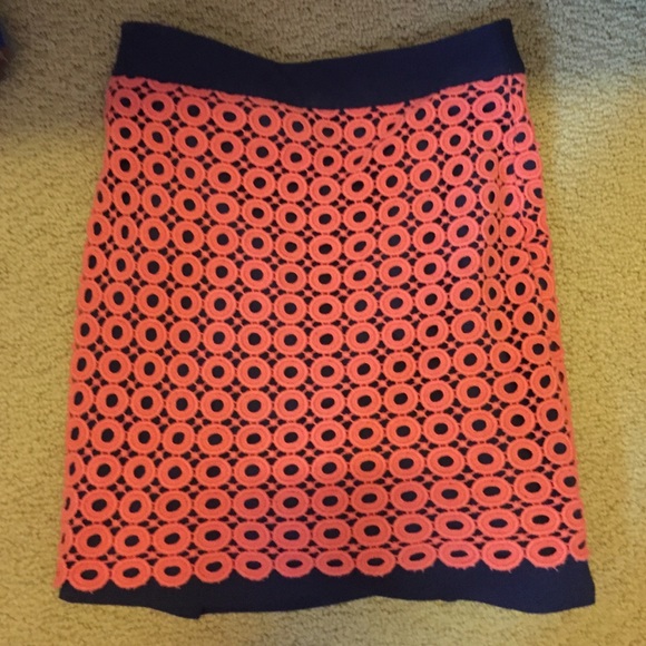 Ann Taylor loft pink and blue skirt - Picture 1 of 3