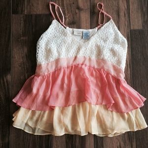 Daytrip Peach Layered Tank