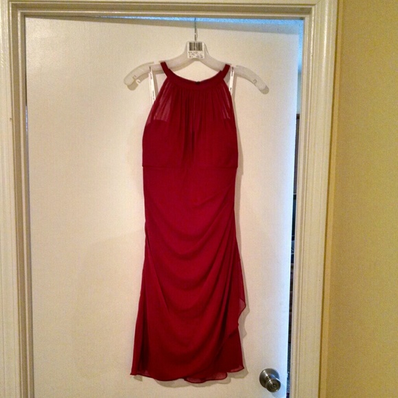 Bridesmaids dress rose colored