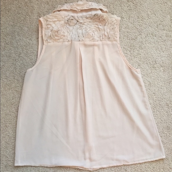 Cream slightly see through blouse - Picture 2 of 2