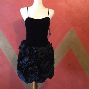 Adrianna papell velvet top evening dress nwt
