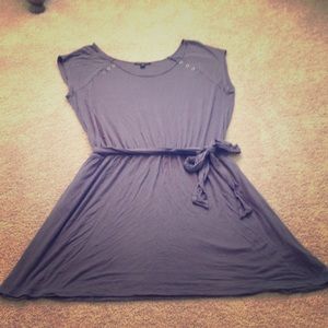 Cotton Dress w/button detail