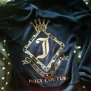 Navy blue and gold Juicy Couture sweater
