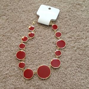 Red Circle Necklace
