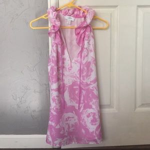 LOFT Tops - LOFT Pink and White Chiffon Tank LOFT Tops - LOFT Pink and White Chiffon Tank
