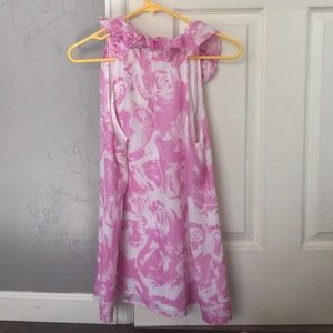 LOFT Tops - LOFT Pink and White Chiffon Tank LOFT Tops - LOFT Pink and White Chiffon Tank