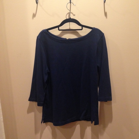 3/4 Sleeved Navy Top