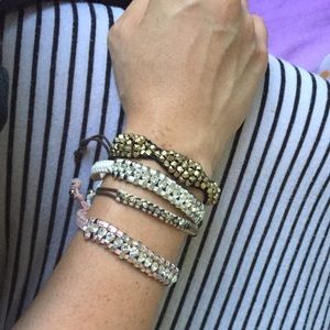 Four embellished bracelets