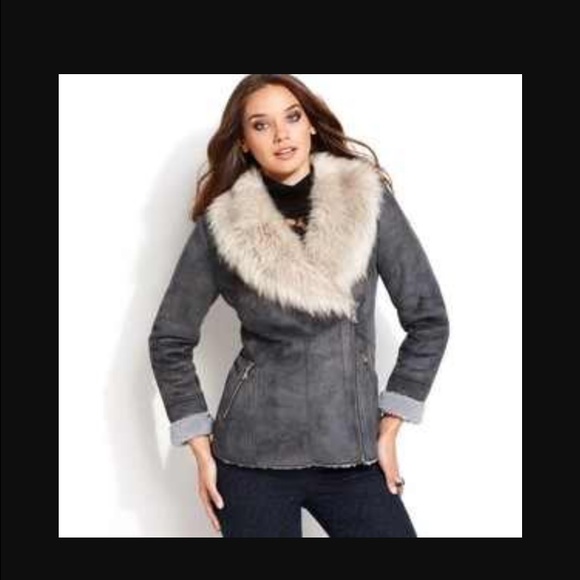 GUESS SUEDE WINTER COAT