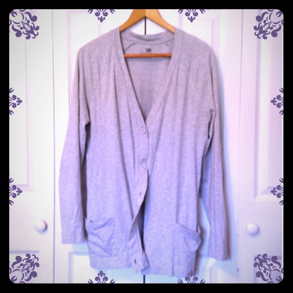 Gray cardigan