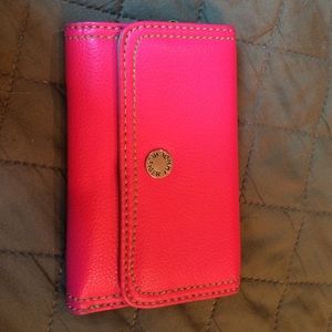 Cute pink Tommy wallet-New