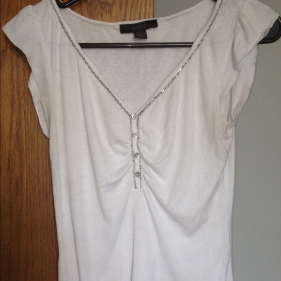 EXPRESS white shirt size M