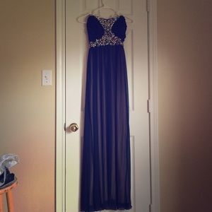 Navy blue formal dress