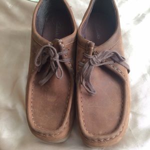 Clarks wallabee.