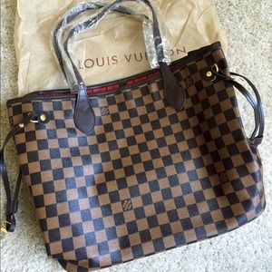 Checkered handbag neverfull