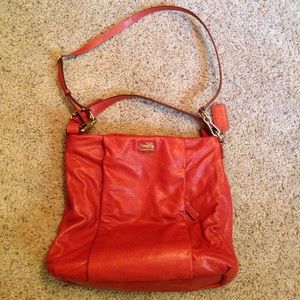 Rust colored Coach purse