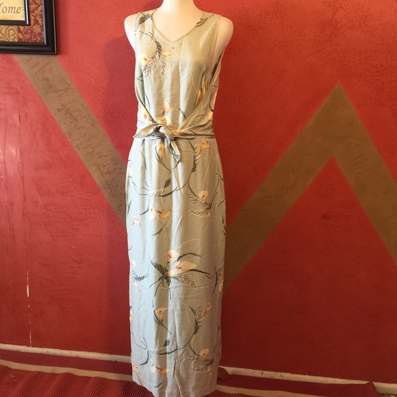 Tommy Bahama full length silk dress nwot