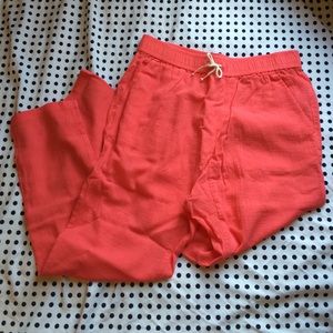 J. Crew coral color beach pants