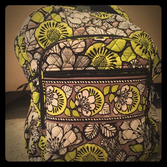 VEUC Vera Bradley Campus backpack In citron