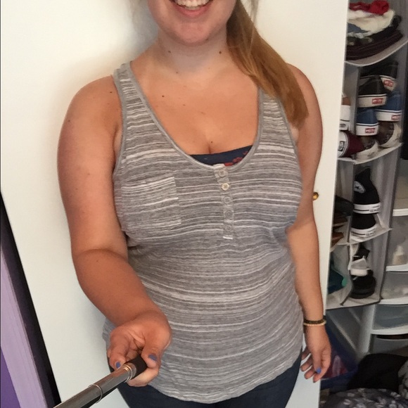 Grey Heather Racerback Tank