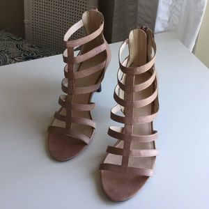 Nine West tan gladiator heels. Size 8M