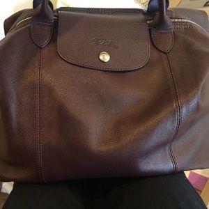 Longchamp le pliage cuir bag