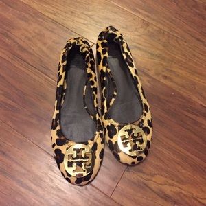 Tory Burch leopard flats
