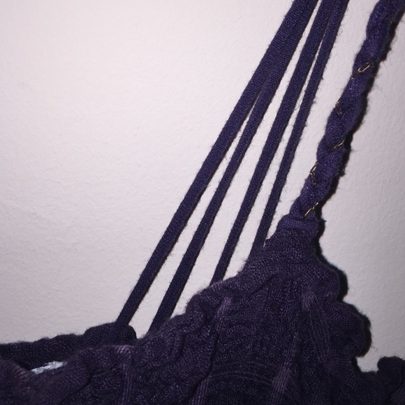 Free People purple textured tank XS - Picture 2 of 4