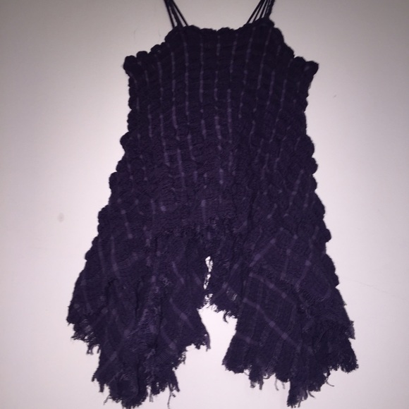 Free People purple textured tank XS - Picture 4 of 4