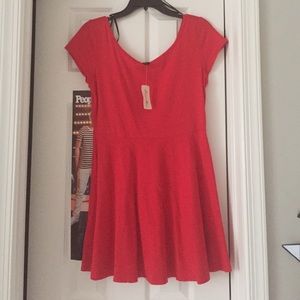Red Skater Dress from Forever 21