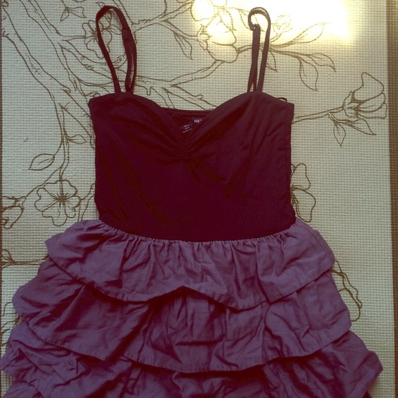 Cute mini ruffle dress