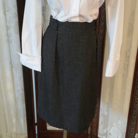 2 piece suit black white double breasted - Picture 3 of 4