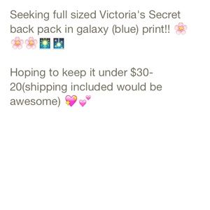 Looking 4 Victoria's Secret backpack