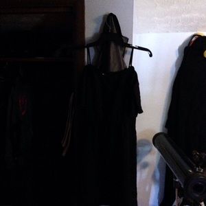 Black off the shoulder dress