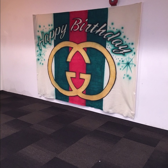 My Nephew Gucci Party Back Drop😍😍😍 - Picture 1 of 1