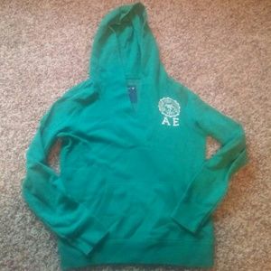 V-neck hoodie