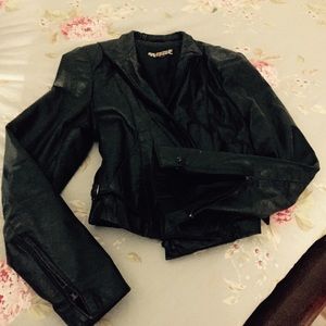 Beautiful black leather jacket