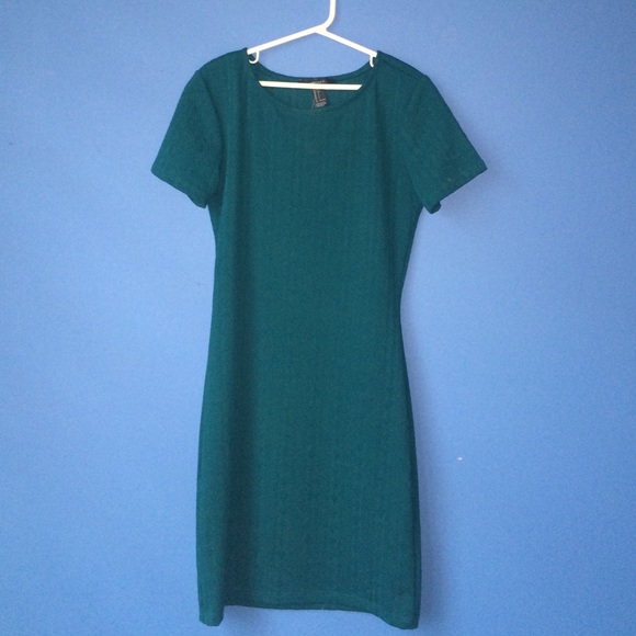 Dark teal body dress