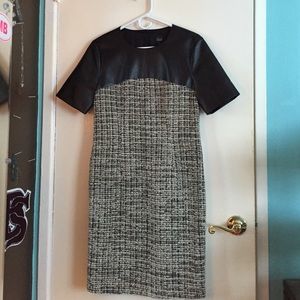 Tweed and Leather Dress