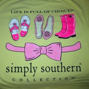 Short Sleeve Yellow Simply Southern