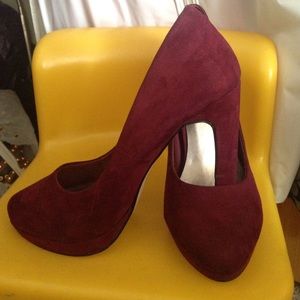 Burgundy heels